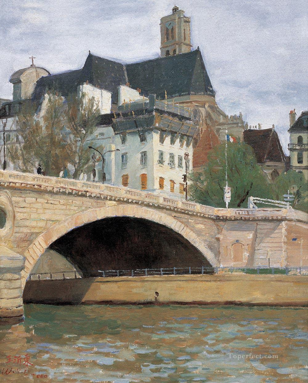 Paris Scenes Landscapes from China Oil Paintings